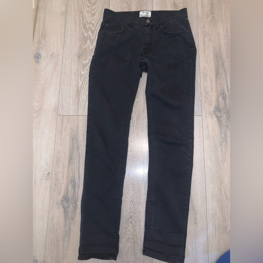 Acne Studios Ace Ups Black Jeans Size: 30 Waist x 32 Length